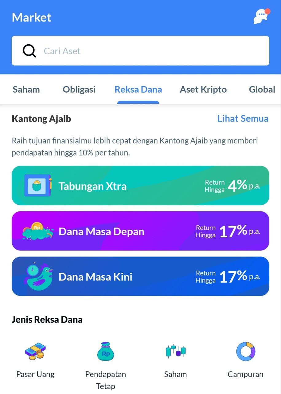 Ajaib reksa dana mobile